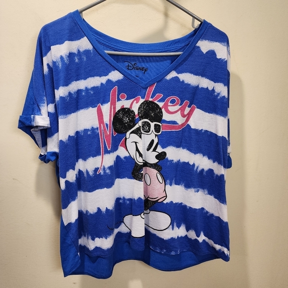 DISNEY women's Tie Dye Lose Crop top size L